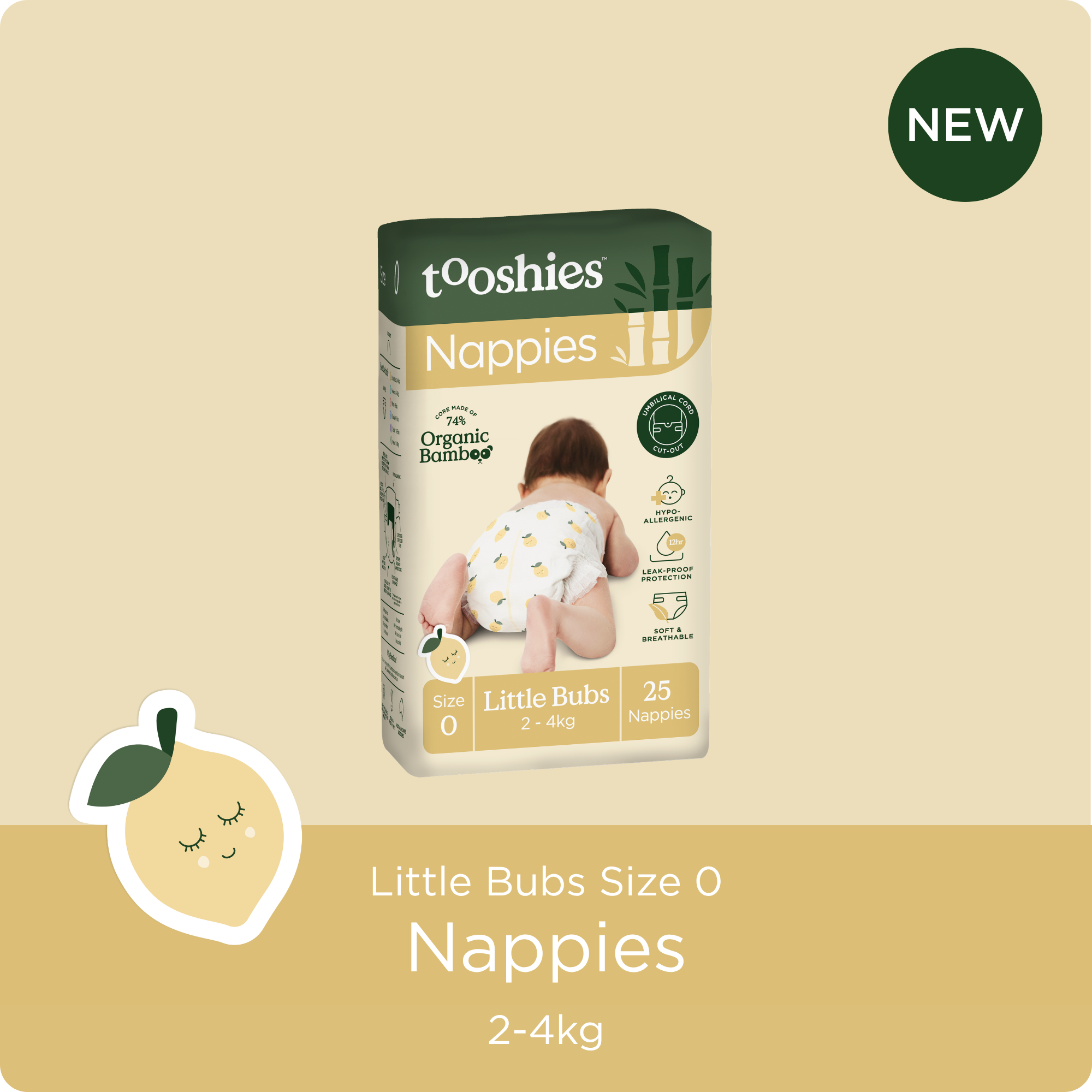 Disposable Nappies with Organic Bamboo – Gentle & Sustainable | Tooshies